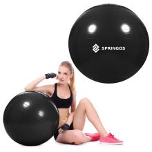 Treeningpall Springos FB0015 85 cm koos pumbaga must