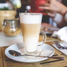 Klaasid latte jaoks, magustoidud sangaga Springos HA7496 280 ml komplektis 6 tk.