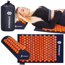Akupressuurimatt naeltega Springos FA0155 65x41 cm padjaga, lõdvestusmassaaž