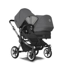 Bugaboo Donkey 6 Double Art.22711 Moon Grey Children's universal stroller transformable for the weather