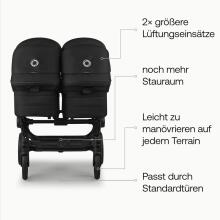 Bugaboo Donkey 6 Twin Art.227116 Deep Indigo Children's universal stroller transformable for the weather