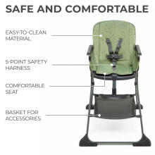 Kinderkraft Foldee Art.228596 Grey Söögitool