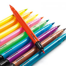 Colours - 10 felt brushes - Pop colours