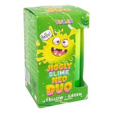 Jiggly Slime - Lima - Neoon Duo - Kollane-Roheline (430 g)