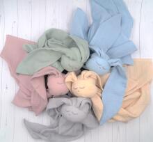 BABY 01082 Hug Me Bunny muslin ƒe aklala ƒoɖi pink