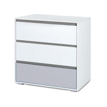 Klups Dalia Art.233071 White/Grey kummut vahetatava pinnaga