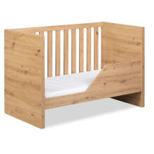 Klups Amelia Art.233082 Oak Laste puidust võrevoodi 120x60 cm