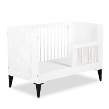 Klups Mia Art.233090 White  Laste puidust võrevoodi 120x60 cm