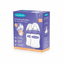 Lansinoh Bottle with NaturalWave® Teat GB Art.75830 Nuɖuɖu ƒe aŋetu 2x160 ml + notsi NaturalWave