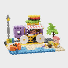 MARIOINEX 904244 Waffle mini blocks - Nuɖuɖu Lɔri 148 pcs.