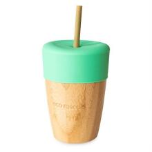 ECORASCALS Bambu kplu si ƒe ŋutete nye 240 ml eye silicone ƒe nutsyɔnu, amadede dzẽ