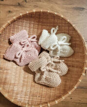 La Bebe™ Lambswool Natural Eco Socks/Booties Art.236526 Natural wool socks/boots for newborns
