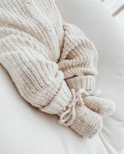 La Bebe™ Lambswool Natural Eco Socks/Booties Art.236716 Natural wool socks/boots for newborns 1 piece