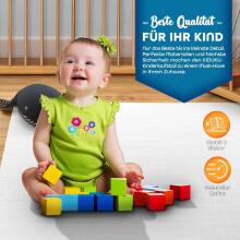 Kidu® Wood Playpen XXL  Art.237354 White