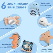 Suihuooo Baby Play Arch Ocean Shell Theme Play Mat Baby Art.237688 White