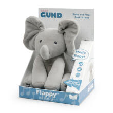 GUND Interaktīvs plīšs - Zilonis Flappy, 30 cm