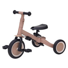 Little Dutch Pushbar Tricycle 4 in 1 Lio Art.T6080.MACCHIATO Laste kolmerattaline käepidemega