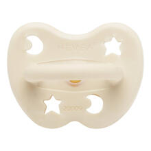Hevea Round Stars Moon  Art.239410 Milky White  Natural Rubber Pacifier