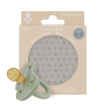 Hevea Round Stars Moon  Art.239415 Ruby Red Natural Rubber Pacifier