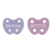 Hevea Natural Rubber Pacifier Round Art.239424 Dusty Violet/Orchid Natural Rubber Pacifier