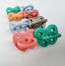 Hevea Natural Rubber Pacifier Anatomical Art.239435 Grey/Sage Natural Rubber Pacifier
