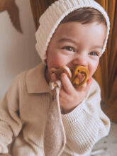 Hevea Natural Rubber Pacifier Anatomical Art.239435 Grey/Sage Natural Rubber Pacifier