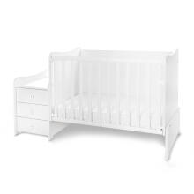 Lorelli Maxi Plus Art.10150580043P White/Artwood Baby Crib-Transformer