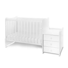 Lorelli Maxi Plus Art.10150580043P White/Artwood Baby Crib-Transformer