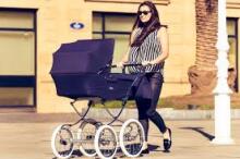 Arrue Classic Navy Art.240309 Children's exclusive, classic stroller 2 in 1