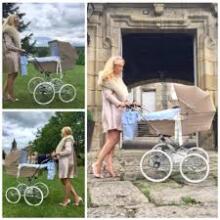 Arrue Classic Navy Art.240309 Children's exclusive, classic stroller 2 in 1