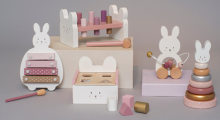 JaBaDaBaDo Hammerpeg Bunny Art.C2535  Puidust arenenud mänguasja haameriga