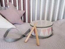 JaBaDaBaDo Drum Art.M14087 Pink  Muusikaline puust trummel