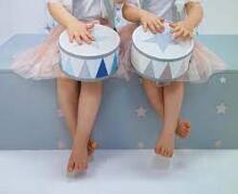 JaBaDaBaDo Drum Art.M14087 Pink  Muusikaline puust trummel