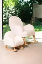 Childhome Rocking Chair Art.BB65182 Teddy Of White  Kiiktool söötmiseks