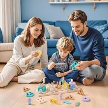 Atoylink Montessori Toy 3 in 1 Art.241383 Montessori puidust pusle
