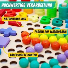 Faerly® Montessori Toy Magnetic Game 5 in 1 Art.241385    Montessori puidust pusle