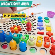 Faerly® Montessori Toy Magnetic Game 5 in 1 Art.241385    Montessori puidust pusle