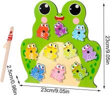 Generisch Magnetic Fishing Games Frog Art.241387 Montessori puidust pusle