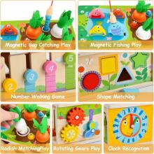 Focenat Montessori Wooden Toy 9-in-1 Art.241410    Montessori puidust pusle