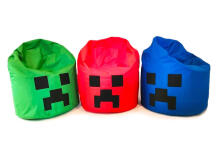 Qubo™  Drop Minecraft XL Art.241764 Apple Bean bag, Kott tool