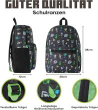 Minecraft Backpack Art.242213 Vikerkaare