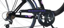 Женский велосипед 26 SUMMERTIME, черный/розовый