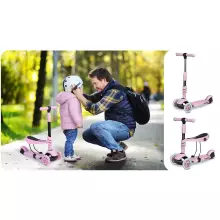 Ricokids Cubi Art.243745 Pink Kolmerattaline roller
