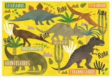 Puzzle, Dinosaur, 40 ƒe akpa aɖewo.