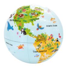 CALY Inflatable globe-ball Lãwo na vidzĩwo, 30 cm