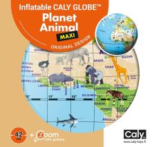 CALY inflatable globe-ball, Xexeame ƒe Lãwo, 42 cm