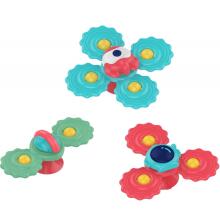 WOOPIE BABY Teether Spinner kple Suction Kplu Set ƒe 3 _5PCS