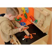 MASTERKIDZ Wooden Workshop XXL Montessori STEM with Tools + Accessories