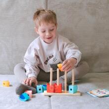 TOOKY TOY Crab Ati Puzzle Stacks Blocks Pastel