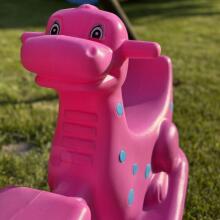 WOOPIE Ame geɖe Dino Rocker Dadasɔ Swing Pink